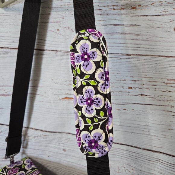 #258 Vera Bradley Computer Crossbody Bag – Retired Plum Petal Pattern – Like New - Picture 7 of 15